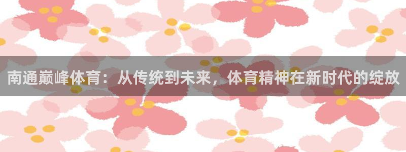 南通巅峰体育：从传统到未来，体育精神在新时代的绽放