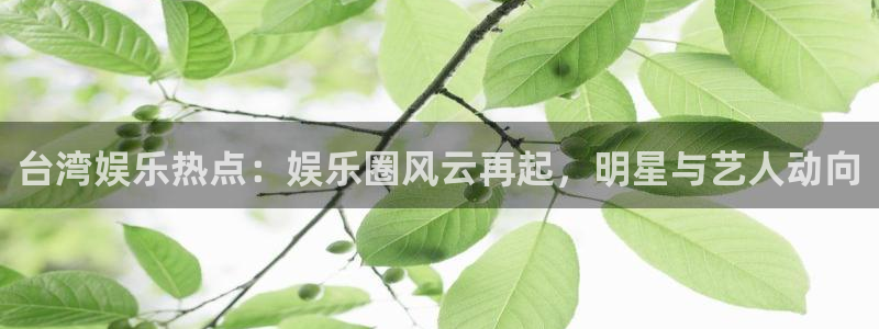 台湾娱乐热点:娱乐圈风云再起,明星与艺人动向