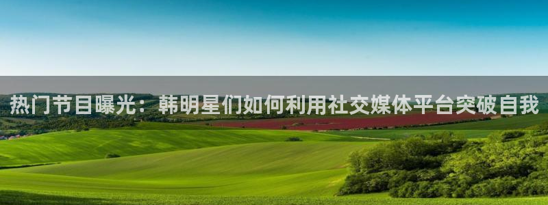 热门节目曝光：韩明星们如何利用社交媒体平台突破自我