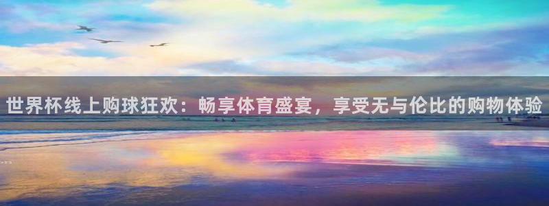 世界杯线上购球狂欢：畅享体育盛宴，享受无与伦比的购物体验